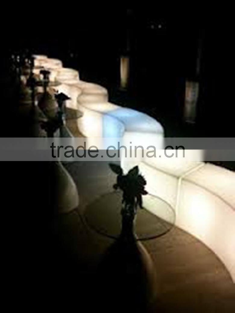 Cool Bar/club/party/wedding/KTV/hotel illuminated Outdoor Aluminum Bar Stools