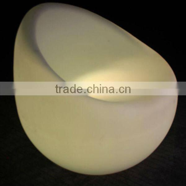 Illuminated Leisure Led Furniture With Color Changing Led Chair Coffee Sofa