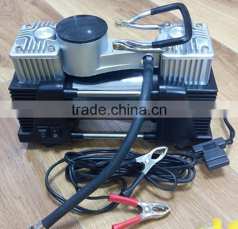 12v 2 Cylinder Automatic Car Tire Inflation Tools Tyre Inflator Portabe Car Mini Compressor Air Pump