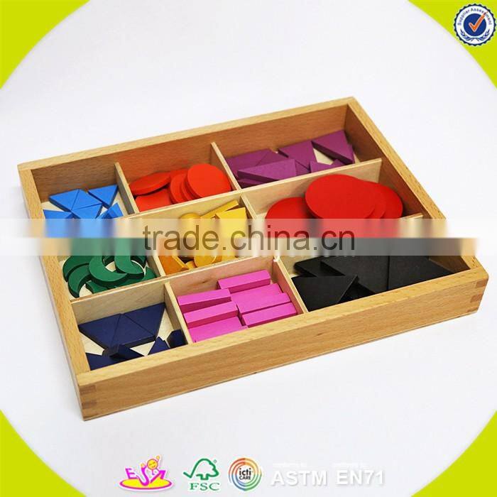 2017 New design toddlers educational wooden montessori classroom materials W12F019