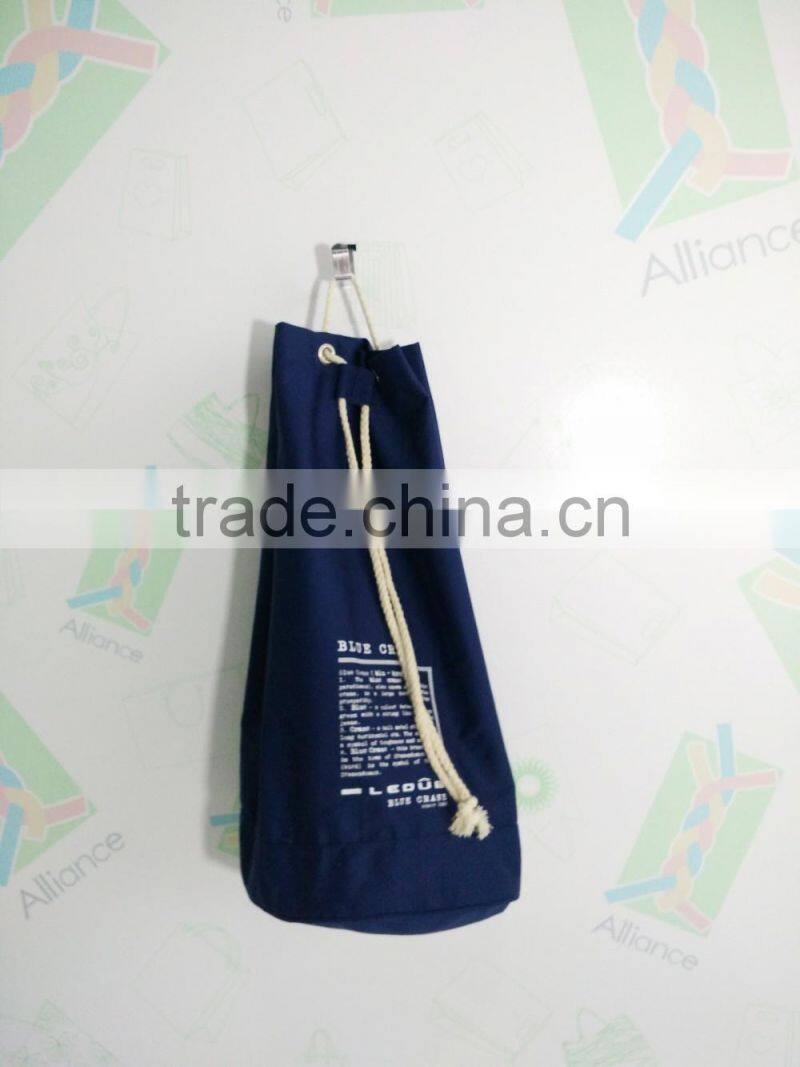 Hot sell fashion outdoor camping travel bag big round bucket message bag unisex canvas backpacks