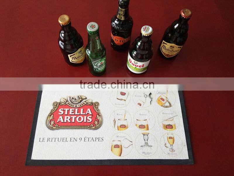 Brand new best price bar mat promotional white bar runner beer