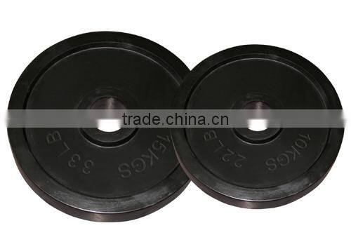 Rubber Coated weight Plate with hard side