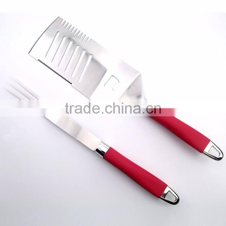 2pcs high quality stainless steel portable high quality with silicone handle