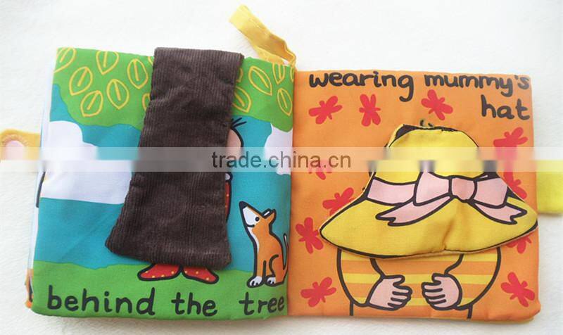 Hot Intelligence Development Cloth Cognize Hide and Seek Book Educational Toys For Kids Babys