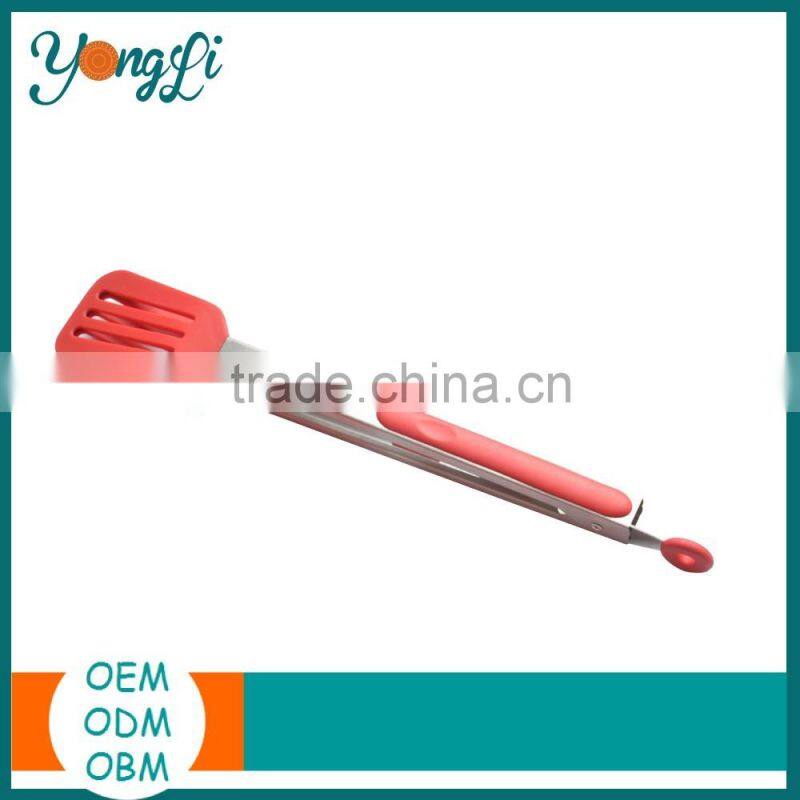 Food Grade Stainless Steel Kitchen Silicone Meat Tong