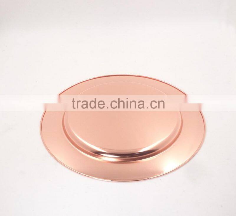 wholesale flat bottom elegant seafood tray/stainless steel salad plate set