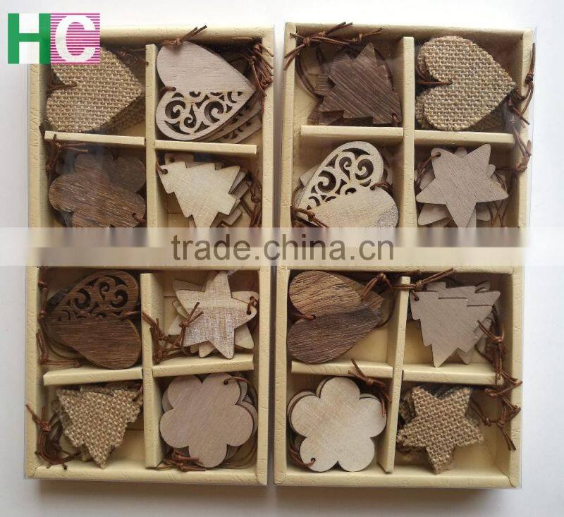 Custom shape wooden christmas hanging crafts