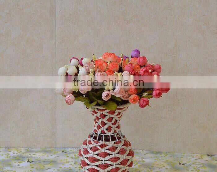 2014 Hot sale wedding decoration artificial flower bouquet