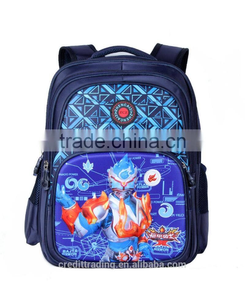 latest wholesale cartoon children school bag/student backpack