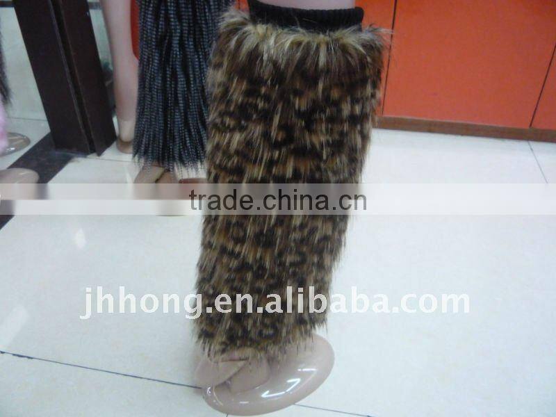 fashion fur leg warmer