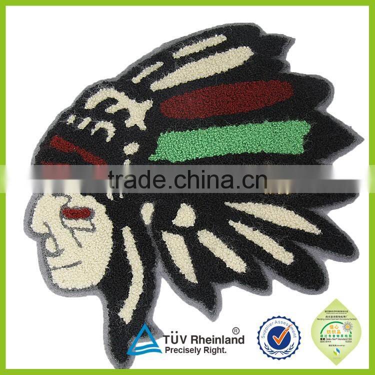 Factory Supply Cheap OEM logo embroidered number chenille patches