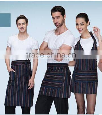 2 pocket waist apron non woven breathable canvas fabrics china supply cheap apron
