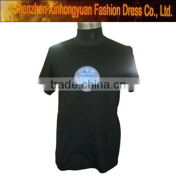 fashion custom led flashing t shirts Europe and America