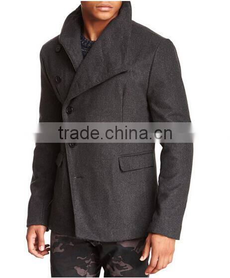 Men's Draped-neck Spy Coat