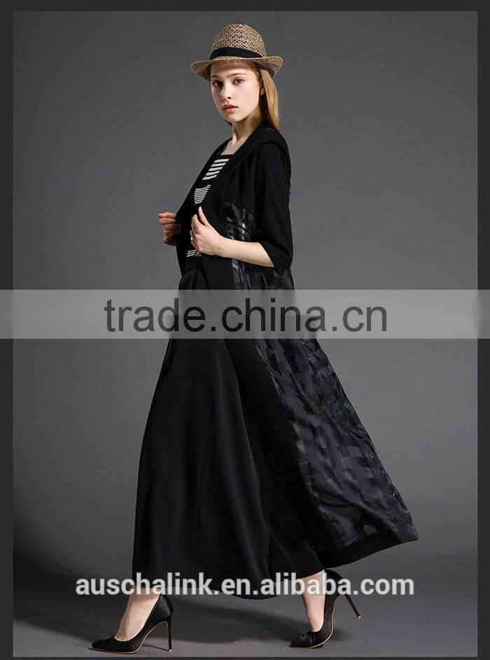 auschalink women elegant high waist loose dress pants customized