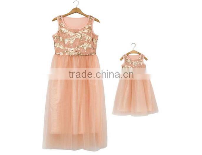 Mother and daughter skirt,modal cotton,fashion design,cross stripe.