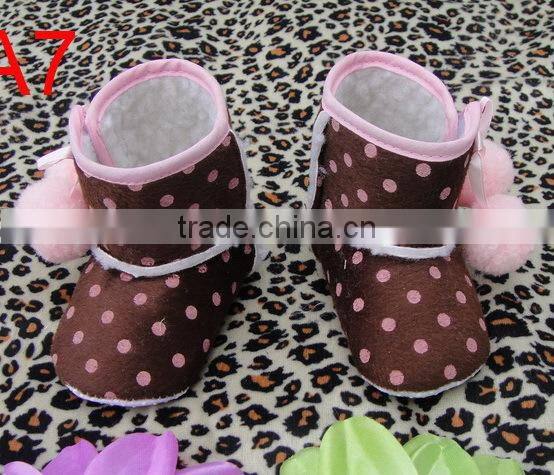 Popular leopard baby boots cheap baby shoes wholesale