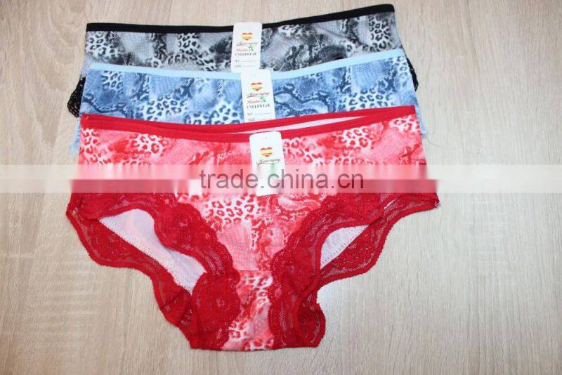 GZY high quality big bulk fashion lace brief cotton brief sexy pads briefs
