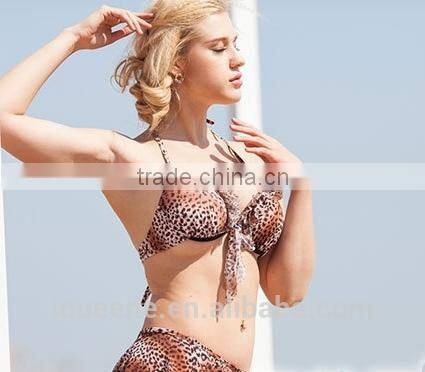 Good Quality Fashion Women Sexy Leopard Swimming Suit