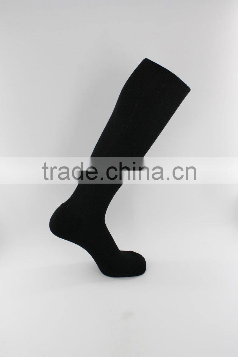 Black nylon knee high soccer wholesale socks men