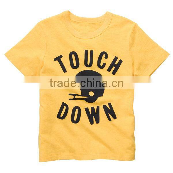 Summer boy letter printing cotton t-shirt children boy short sleeve top