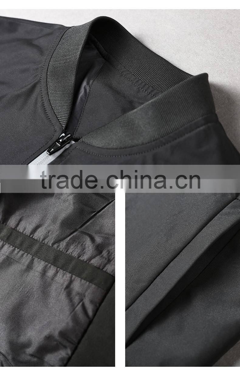 OEM Fashion Clothing 2016 Comfortable 100% Polyester Autumn Varsity Jacket Men