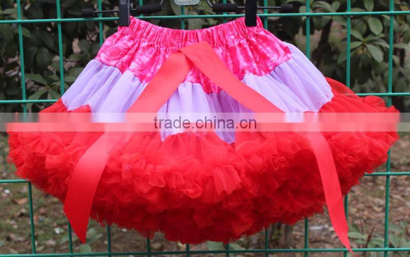 2016 Wholesale fashion newest ruffled puffy tutu skirt with china manufacturer DR6010813