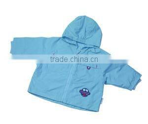 Light brown pretty long hooded baby coat