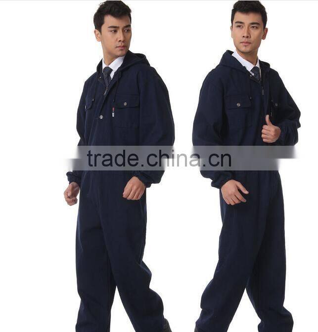 custom long sleeve mens industrial breathable worker's blue overalls wholesale