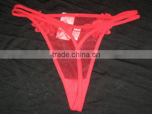 2014 hot sale sexy g-string/sexy ladies lingerie/mesh panty