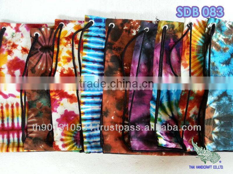 Tie dye drawstring bag