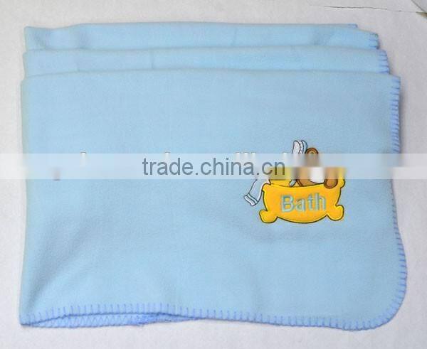 new 2016 China supplier animal Embroidered baby blanket