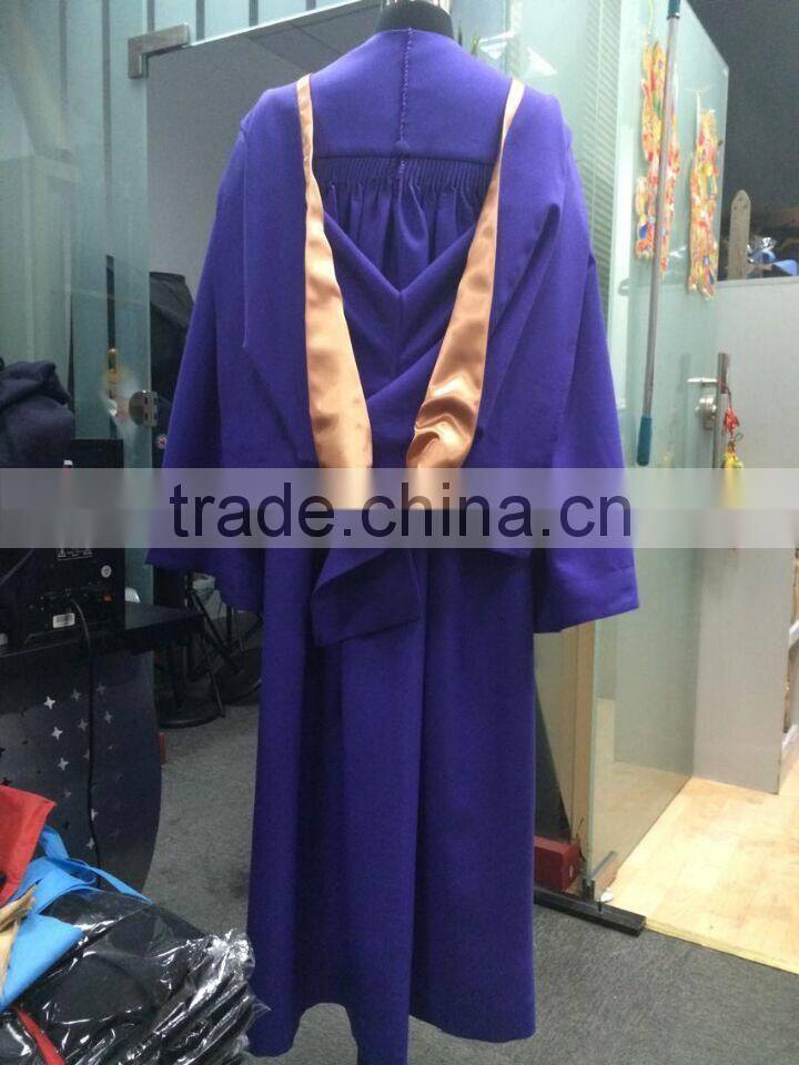 Customized high quality PHD graduation gown