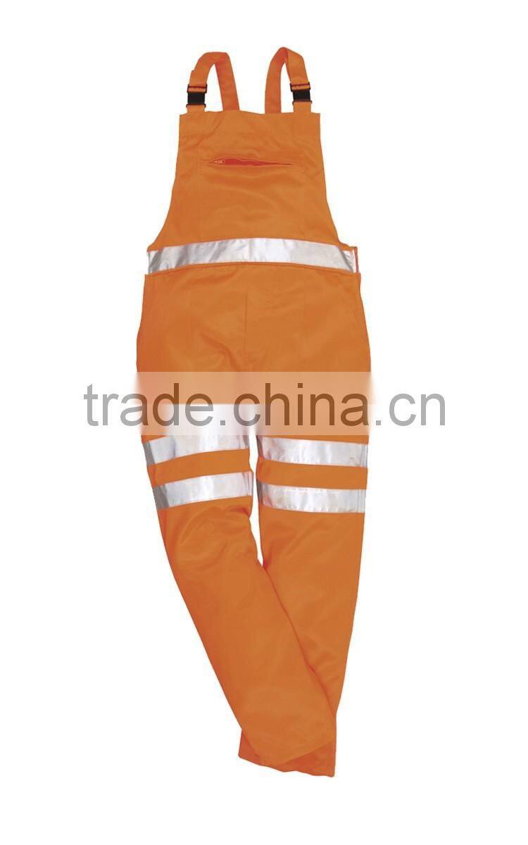 Polyester uniform garment men's working bib pants workwear