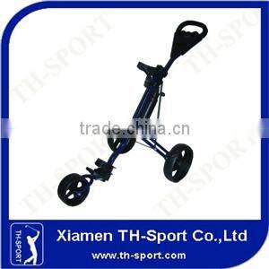 Wholesales 3 wheels aluminum push golf trolley