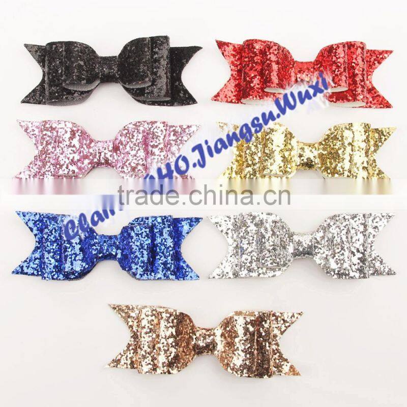 oversize glitter hair bow gold bows