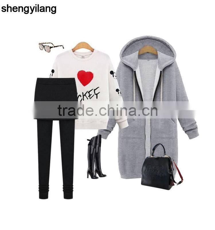 prom popular trend slim fit Elongated urban extra long hoodies/coat /outwear manufacturer