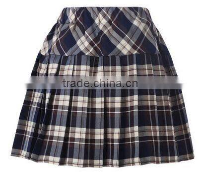 2016 winter woolen polyester school uniform skirt