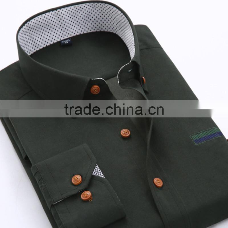 High quality customise 2016 new arrival cheap mens uniform office shirt with private logo