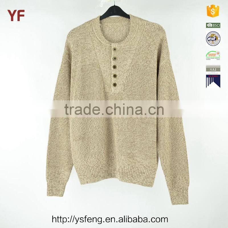 Fashion Men Knitting Machine Patterns Thick Wool Sweater