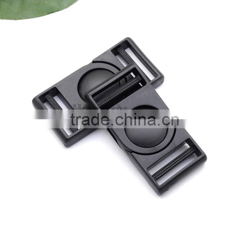 XY2540-25mm 1inch black POM plastic buckle pressing-shaking buckle for webbing straps