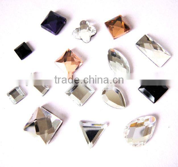 Diamond Rhombus shape fancy hot fix rhinestone
