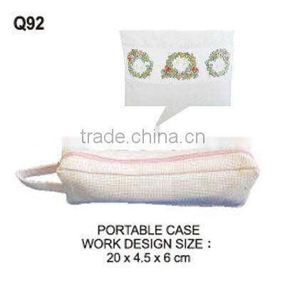 FOR KID - WHITE FABRIC PENCIL BOX (Q84) PENCIL BOX