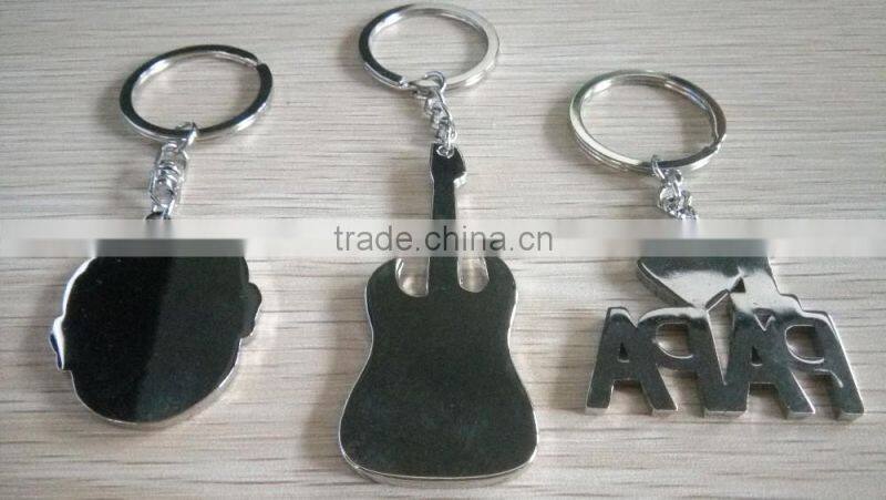 Promotional cheap zinc alloy customized printing key chain