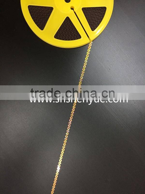 4mm PET holographic sequin disk for garment