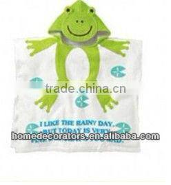 2014 100% cotton breathable animal baby bath robe/kids bath robes
