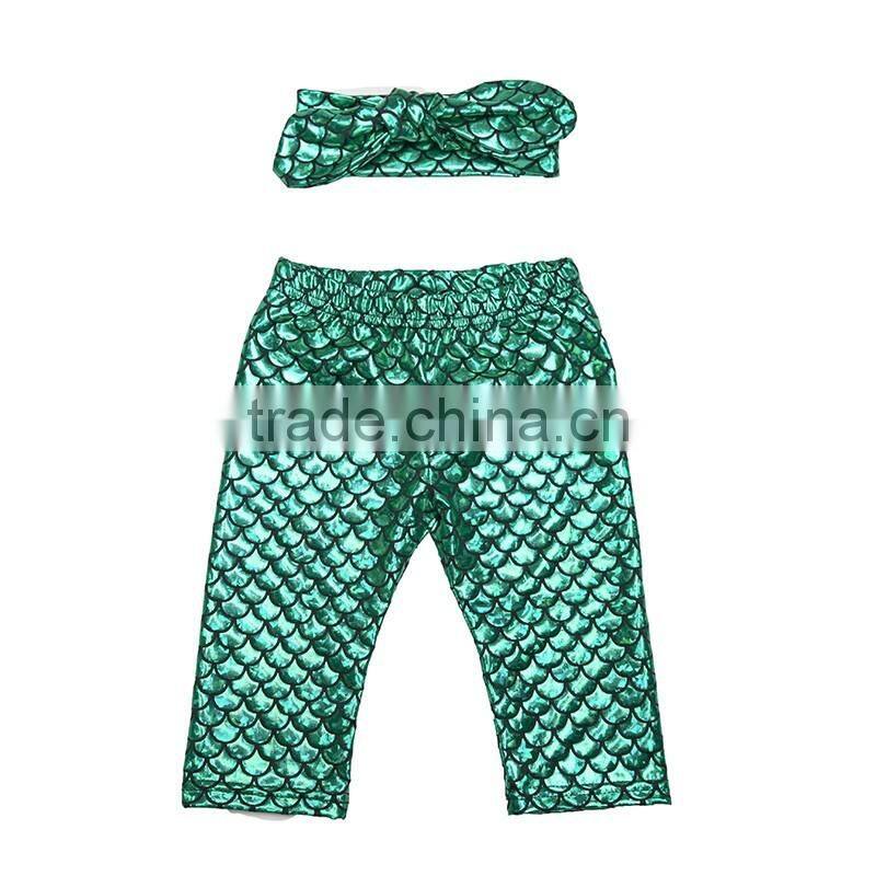 Handmade Baby Mermaid leggings capri or ankle length