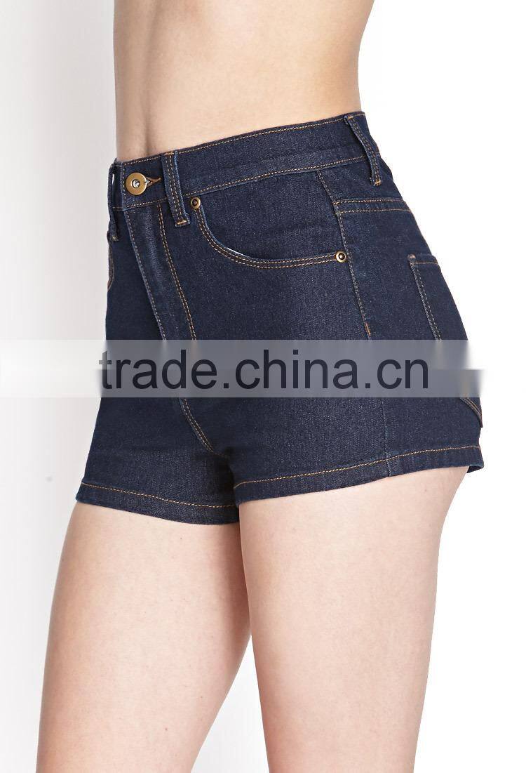 hot selling women denim shorts made in china wash skinny wholesale cheap denim shorts