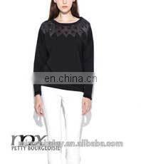 2014 spring&autumn splice europe&america long sleeve vintage style women sweater